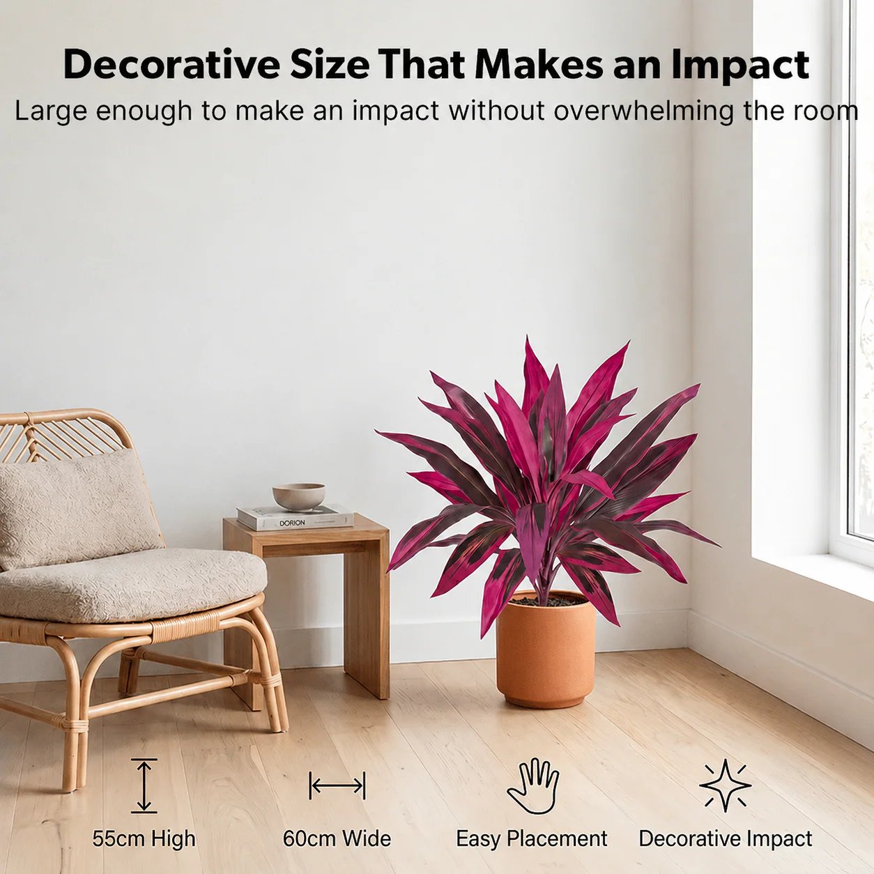 🎁 Last Day 49% OFF🌿 Realistic Boston Fern & Dragon's Blood Tree Faux Plants