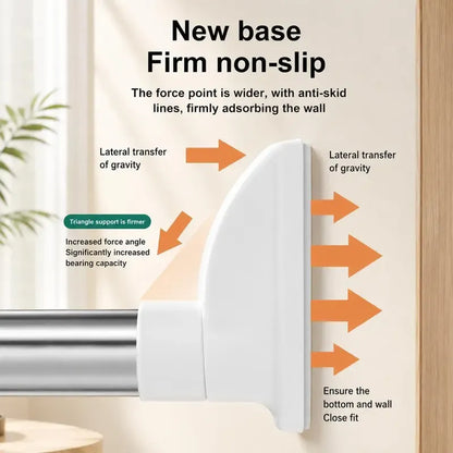 Drill-Free Adjustable Tension Rod for Closet & Laundry