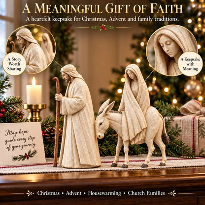 ⏳ Last Day 50% OFF-✝️Journey to Bethlehem Nativity Figurine Set