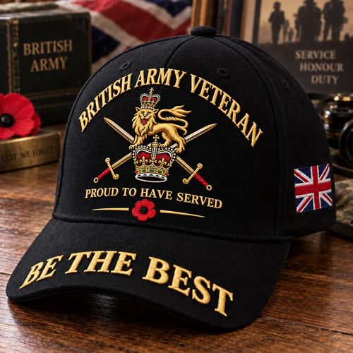 ⏳ Last Day 50% OFF-🎖️ British Army Veteran Cap – Proud to Have Served
