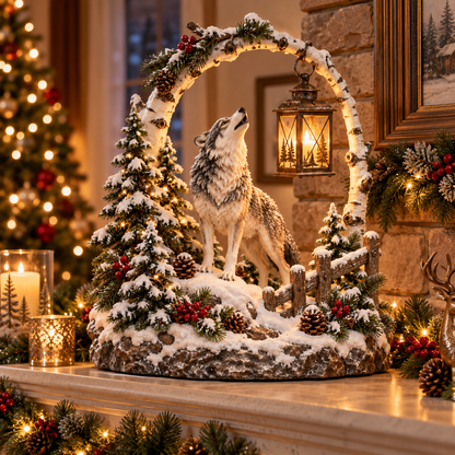 🔥Christmas wooden animal forest-style lanterns