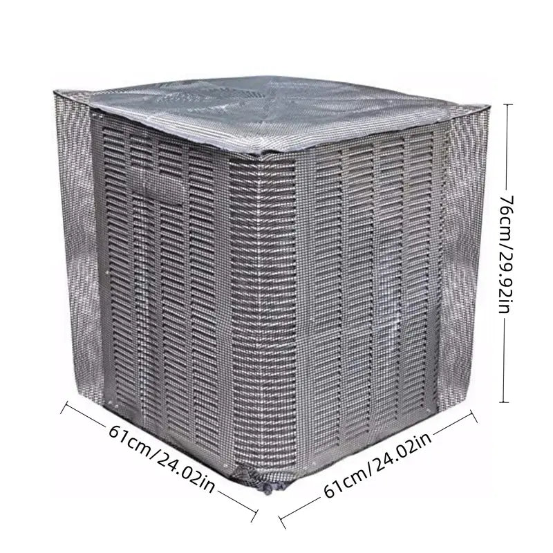 ❄️ Heavy-Duty Outdoor AC Cover – All-Season Mesh Protection