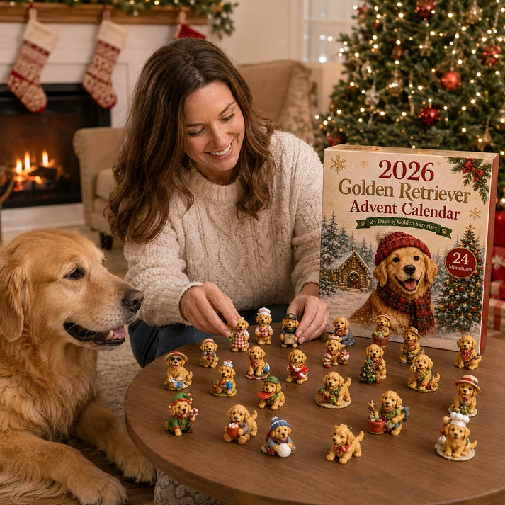 🔥last Day 49%-🐕🎄2026 Golden Retriever Advent Calendar