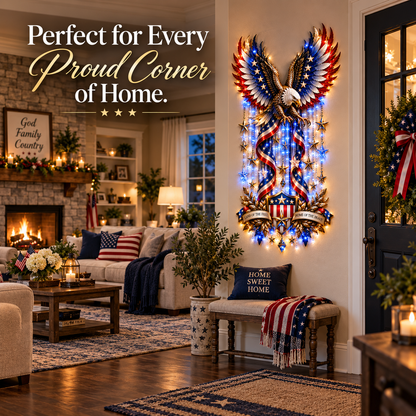 ✨Last Day 49% OFF-🦅American Eagle Glory Waterfall Light