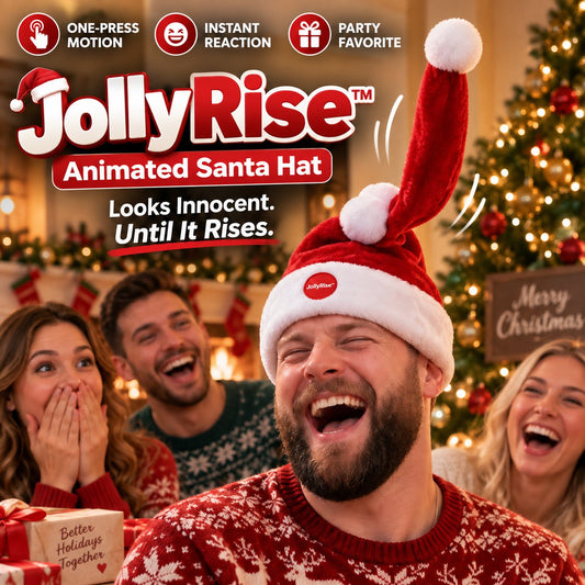 🔥LAST DAY 50% OFF -😂JollyRise™ Animated Santa Hat