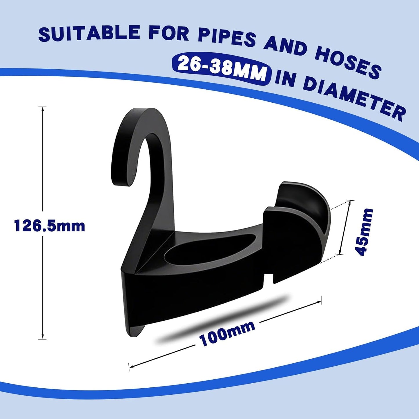 2Pcs Swimming Pool Pipe Holders