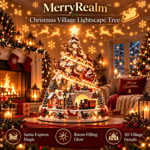 🏆 49% OFF Today --🎄MerryRealm™ Christmas Village Decorative Lights