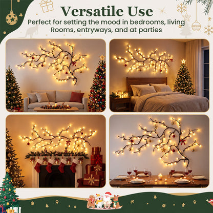 🔥LAST DAY 50% OFF -✨Remote-Controlled Flexible LED Branch Light for Wall Mounting