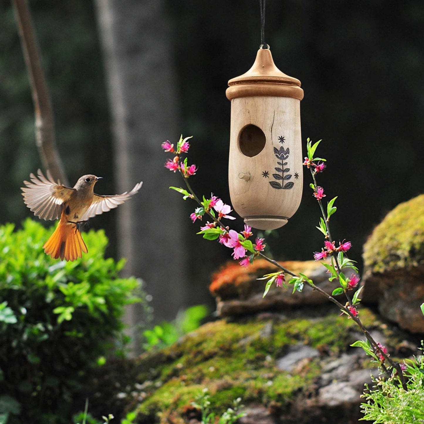 🔥🕊️Wooden Hummingbird House-Gift for Nature Lovers