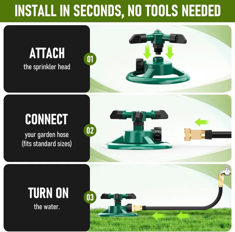 ❤️360 Degree Rotating Lawn Sprinkler