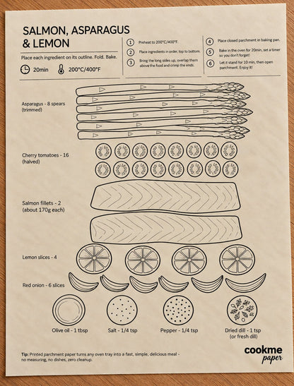 🍽️ 14-Recipe Guided Baking Parchment Sheets – Beginner-Friendly Cooking, Easy Family Dinners & Less Mess | Just Place, Fold & Bake 👩‍🍳