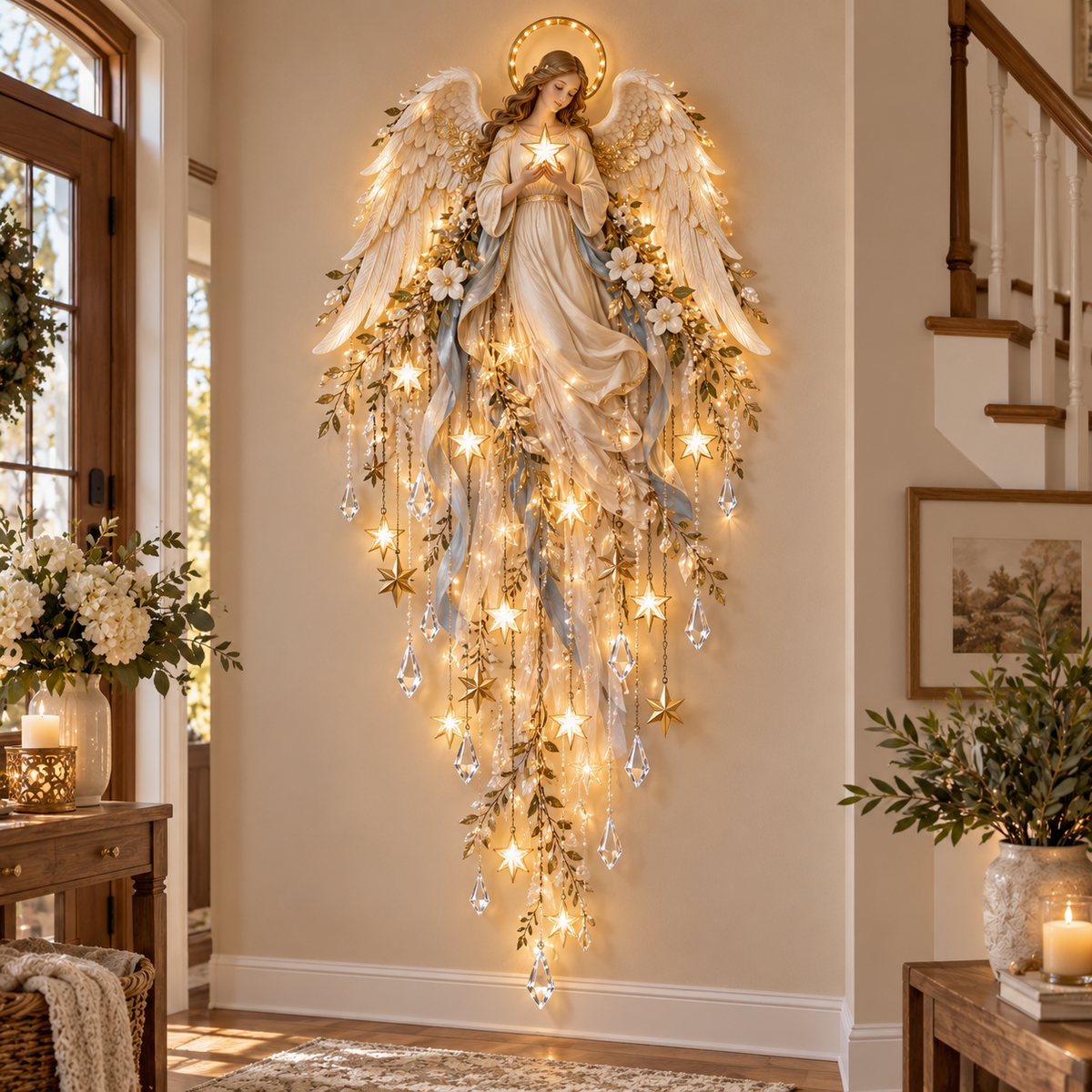 ✨ Last Day – 60% OFF!✨Jesus, Angels, and Nativity Scene Wall Light Decoration✝️