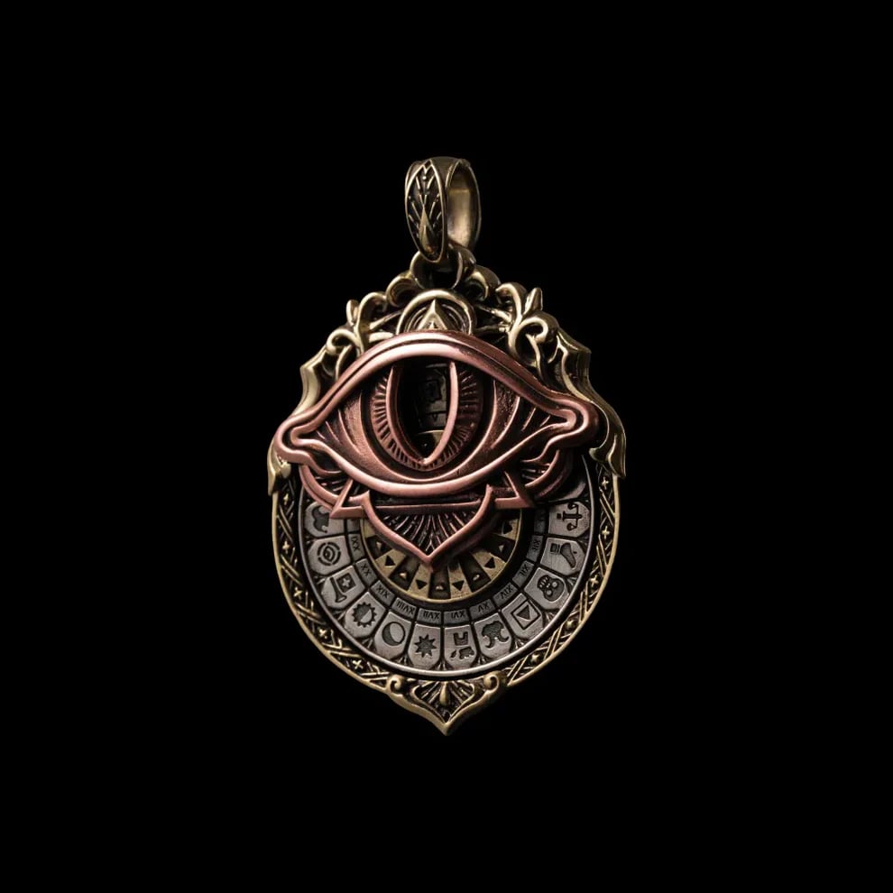 🔮 Handcrafted Tarot Eye Pendant – A Symbol of Intuition & Insight