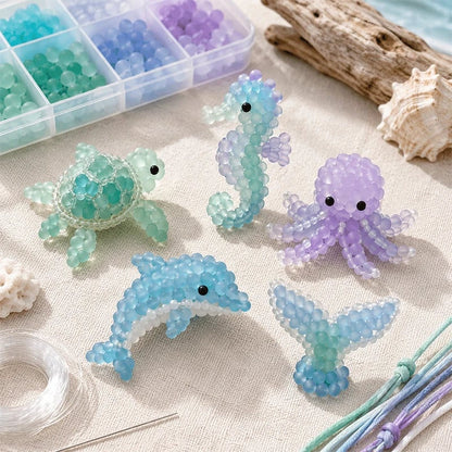 🔥LAST DAY 50% OFF 🐳🌊 Frosted Sea Glass Beading Kit
