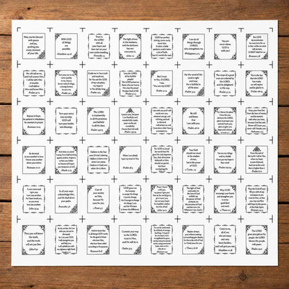 Pocket Prayers Fabric Panel – Create Meaningful Scripture Keepsakes With Bible Verse Fabric Squares 🙏✨