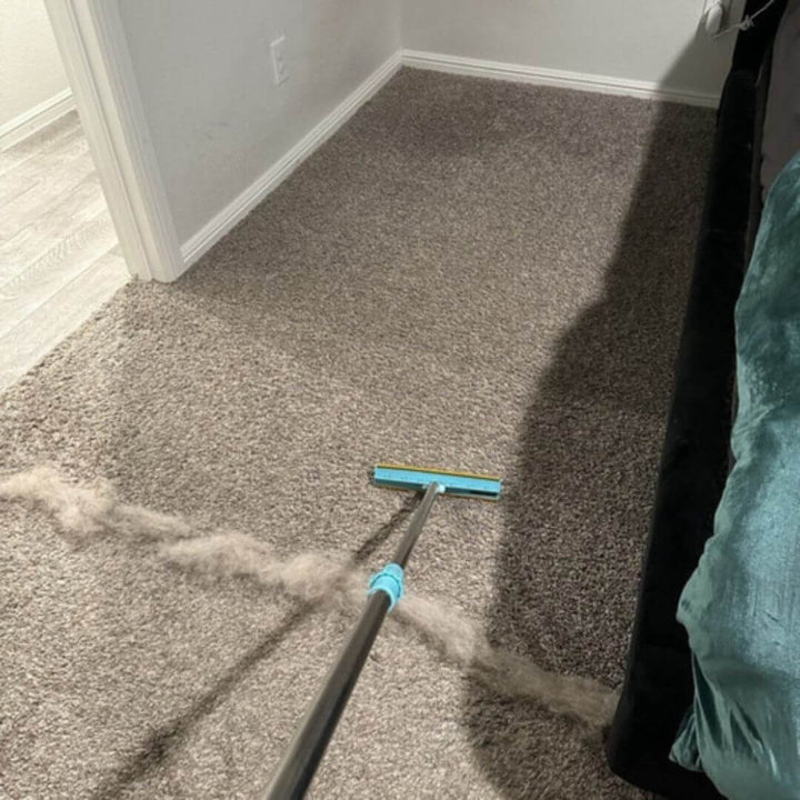 Getvyxor pet hair remover collecting fur from carpet