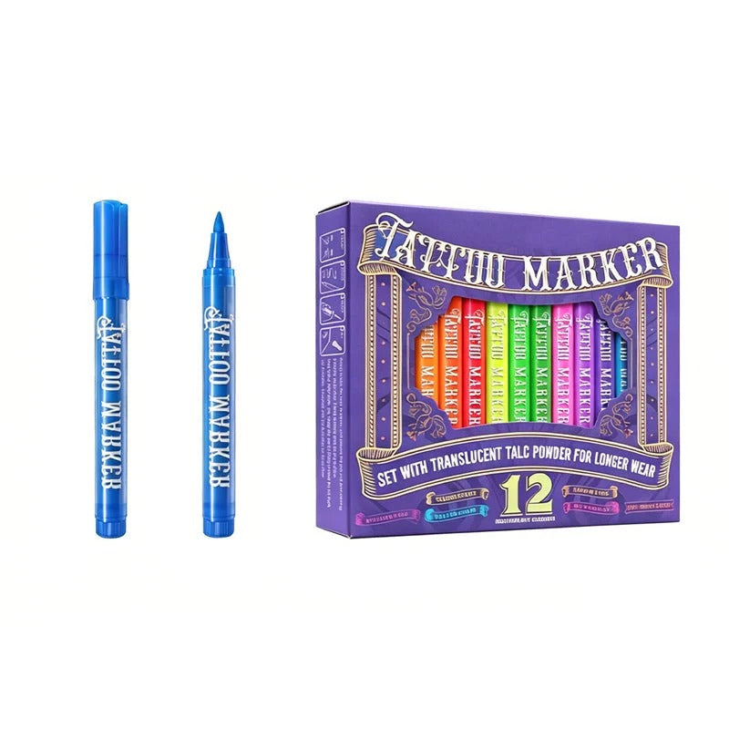 Novocanvas Glow Party Tattoo Pens