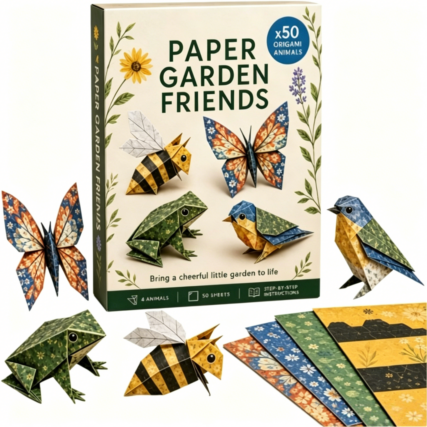 ✨ Cute Animal Origami Kit | Fold Your Own Zoo, Pets & Nature Friends