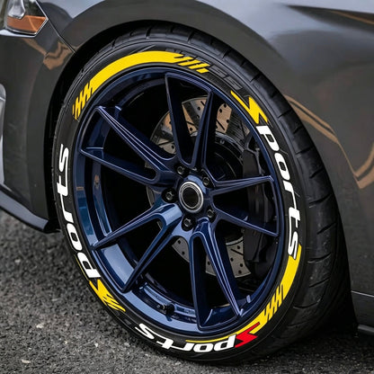 🔥 4PCS 3D Tire Lettering Stickers | Waterproof Universal Wheel Sidewall Decals
