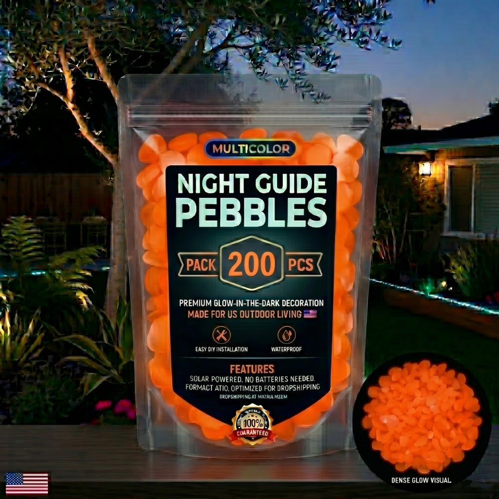 🌈Colorful Glow-in-the-Dark Garden Stones