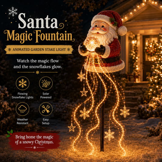 🎅Christmas Early Discount 49% Off 🎁 Santa’s Magic Pour – Flowing LED Christmas Garden Light