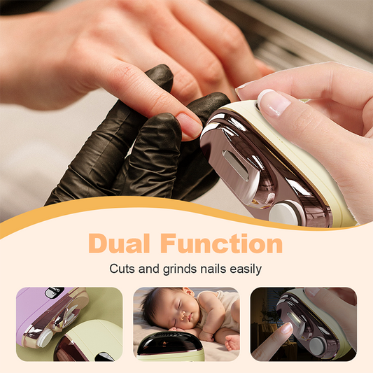 ✂️🥳50K+ SALES! 💅 2-in-1 Safe Electric Nail Clipper & Polisher