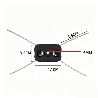 Heavy-Duty Steel Wire Weed Eater Head