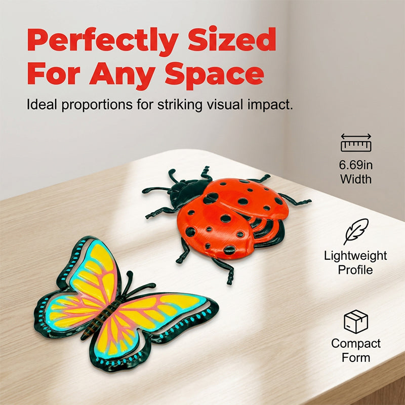 🌸🌿 LIMITED-TIME 40% OFF! 🐝🦋🐞 3D Insect Wall Hangings – Bee, Butterfly, Ladybug, Weather-Resistant for Garden & Patio ☀️🍃
