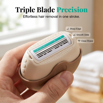 🔥 Summer Limited Deal: 49% OFF ☀️ Portable 3-Layer Hair Shaver with Rotating Cover