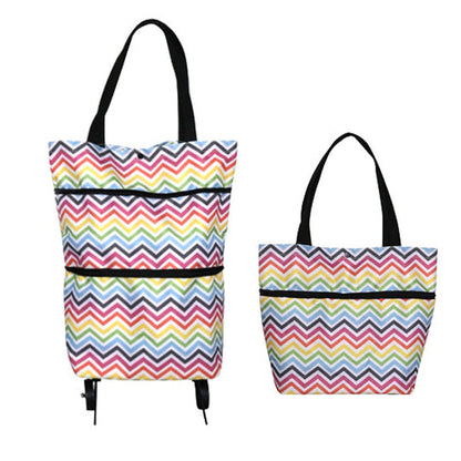 ⏰Last 4 hours Sale: Save 49%🛒 Large Capacity 2-in-1 Foldable Shopping Cart & Rolling Tote
