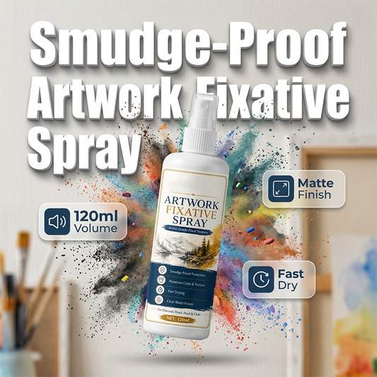 🥳50K+ SOLD!🎨Quick-Dry Artist Fixative Spray🖌️ Smudge-Proof Matte Finish
