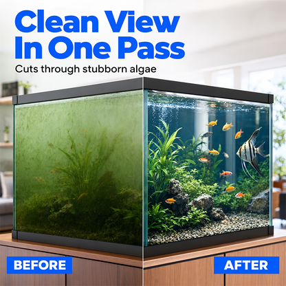 🧲 Magnetic Aquarium Glass Cleaner – Dual-Sided Algae Scraper Brush