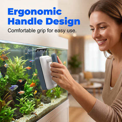 🧲 Magnetic Aquarium Glass Cleaner – Dual-Sided Algae Scraper Brush