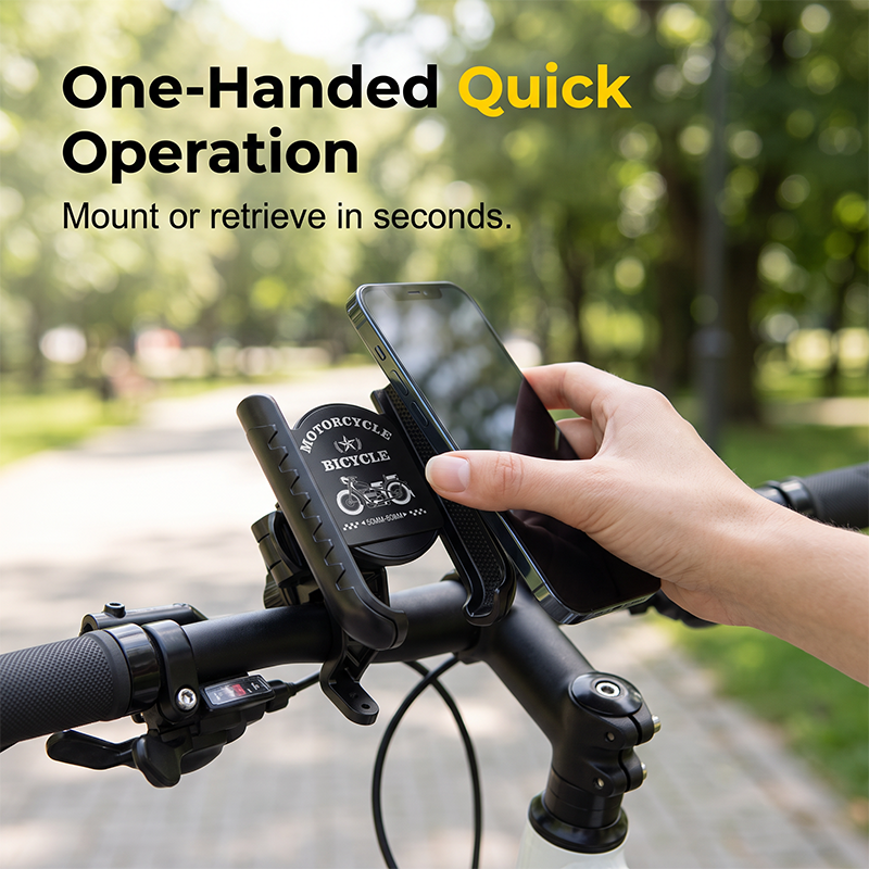 Quick-Release Bike Phone Mount with Secure Lock👍