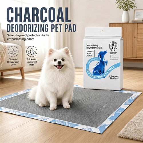 🐾 Charcoal Odor Control Pet Training Pads | Fast Absorbent & Leak Resistant