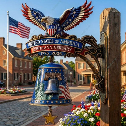 🇺🇸 America 250 Patriotic Freedom Bell Wall Decor