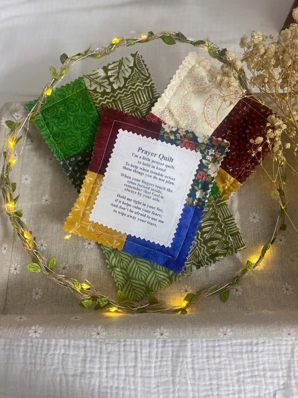 Prayer Hug Pocket Quilt – a four-inch hug from God
