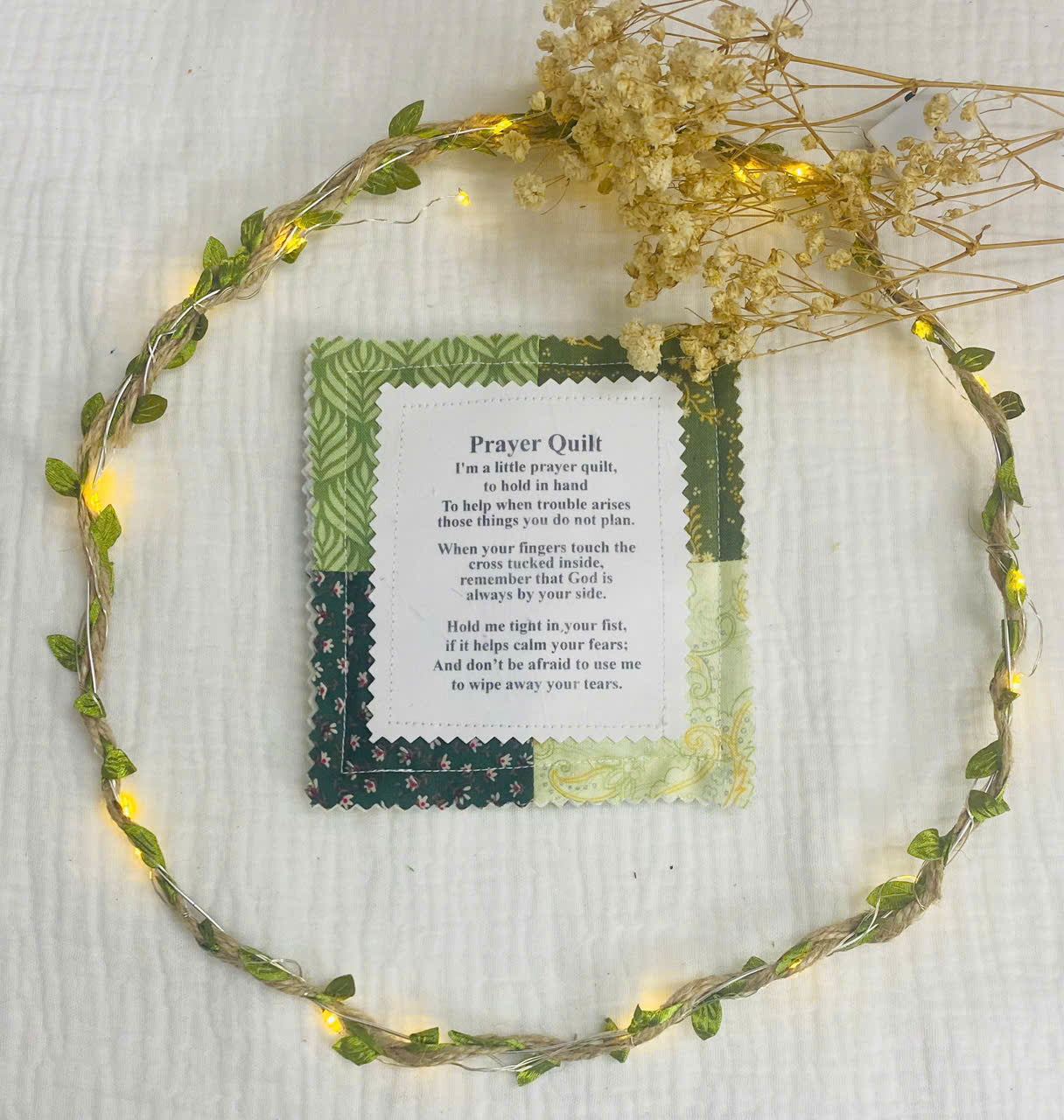 Prayer Hug Pocket Quilt – a four-inch hug from God