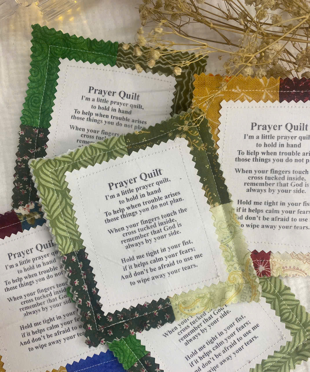 Prayer Hug Pocket Quilt – a four-inch hug from God